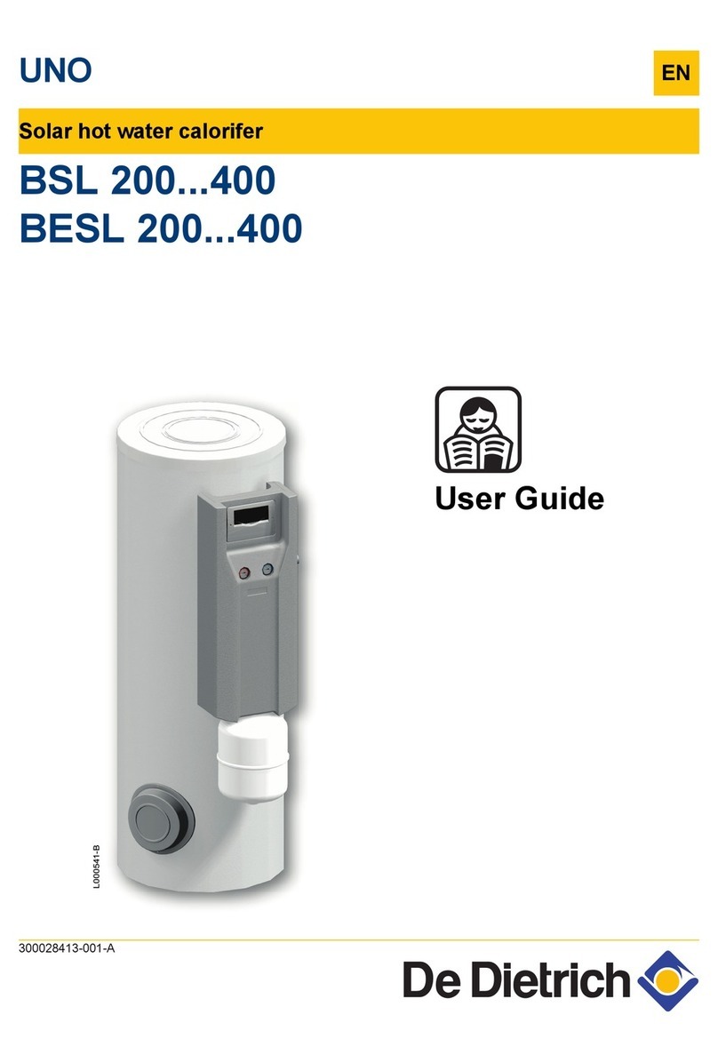 DeDietrich BESL 400 user guide DeDietrich BESL 400 user guide