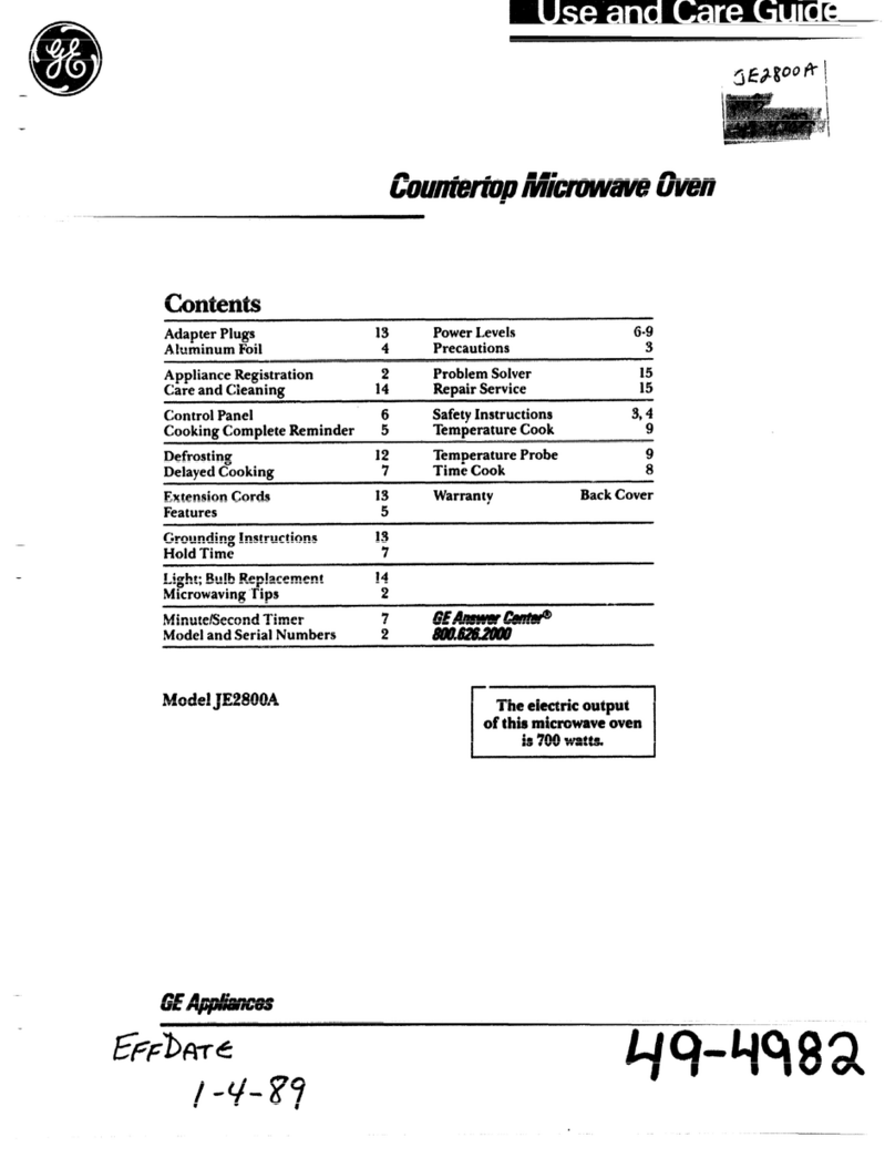 GE JE2800A User manual
