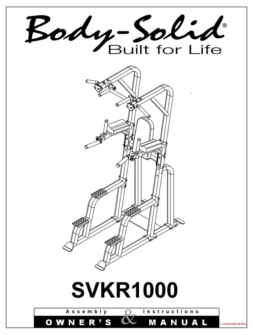 Body Solid SVKR1000 User manual