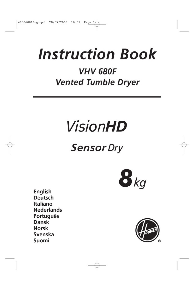 Hoover VHV 680F Instruction book