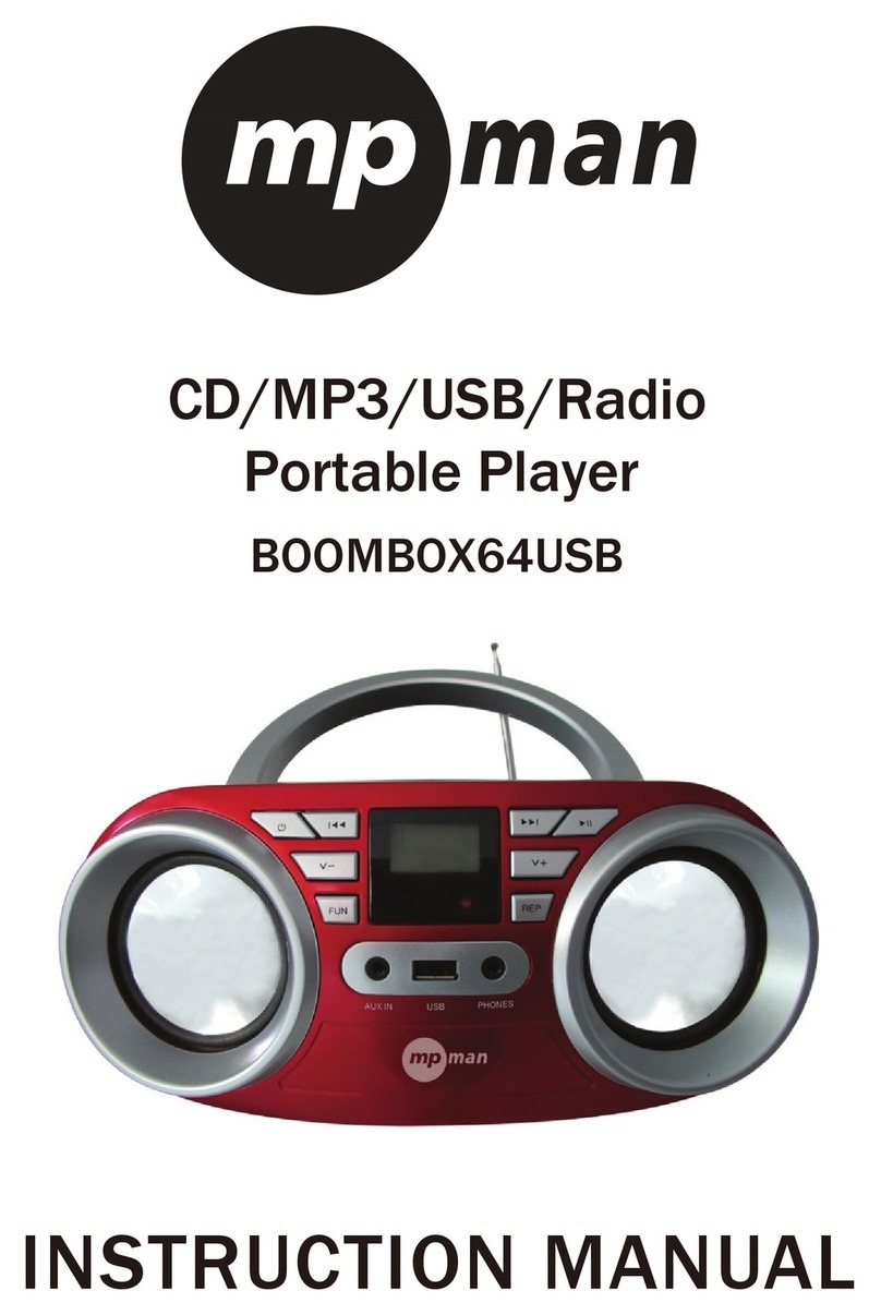 MP-Man BOOMBOX64USB User manual