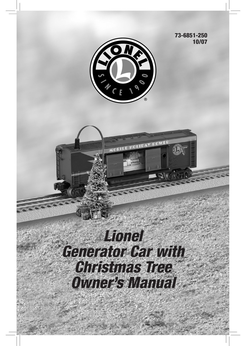 Lionel Generator Car with Christmas Tree owner's manual