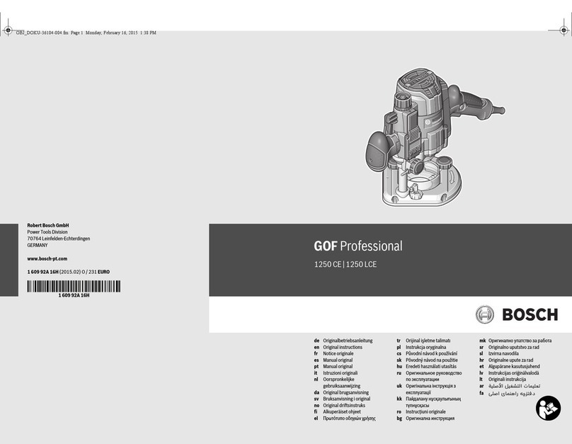 Bosch GOF Professional 1250 LCE User manual