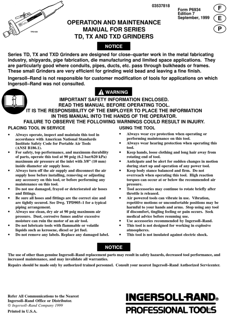Ingersoll-Rand TD Series Instruction Manual