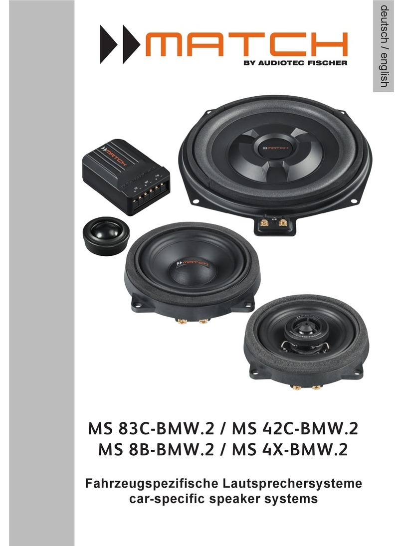 Audiotec Fischer MATCH MS 83C-BMW.2 user manual