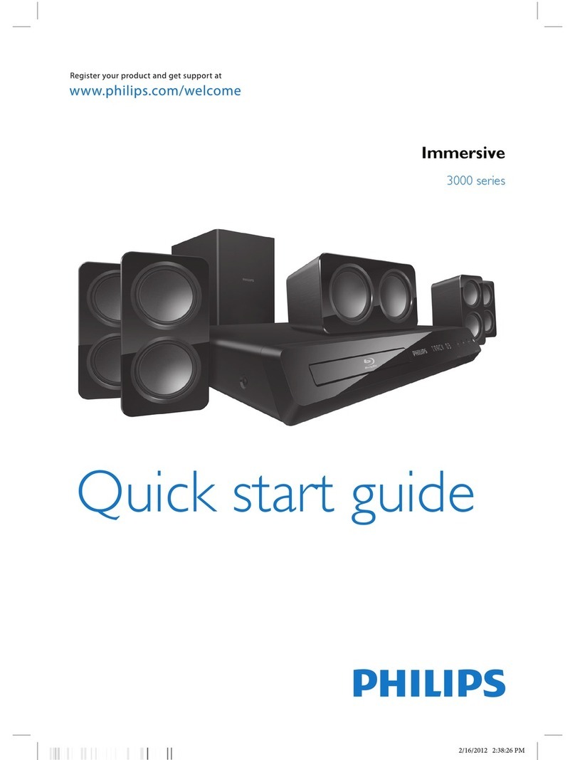 Philips Immersive 3000 series quick start guide