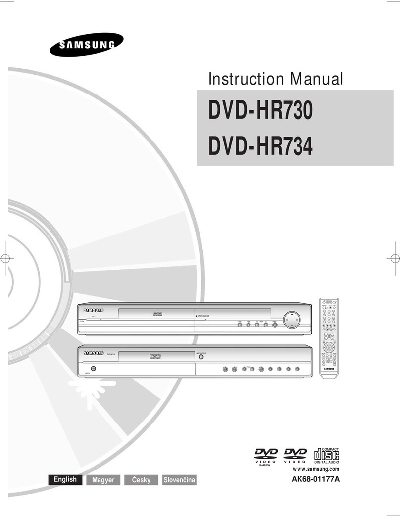 Samsung DVD-HR730 instruction manual