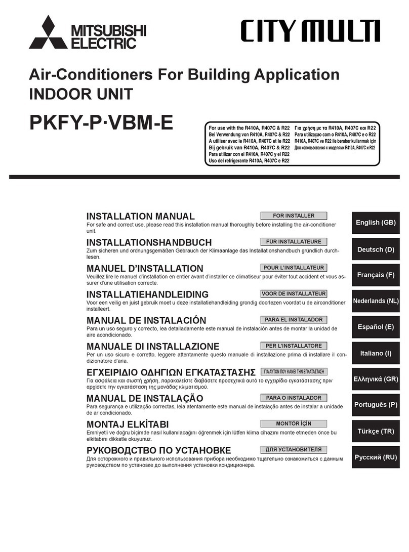 Mitsubishi Electric PKFY-P VBM-E User manual