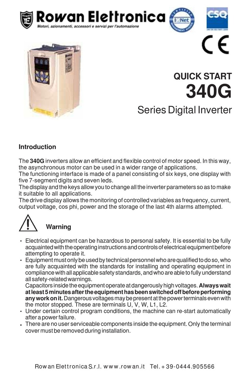 Rowan Elettronica 340G quick start