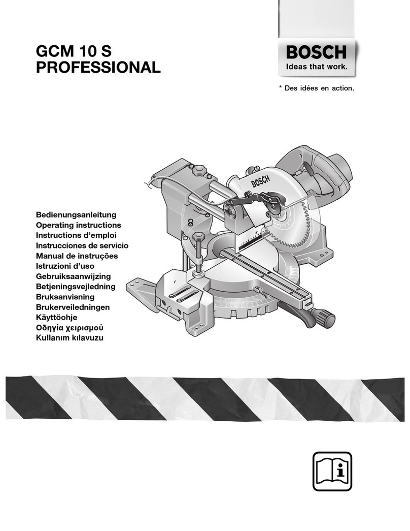 Bosch GCM 10 PROFESSIONAL User manual