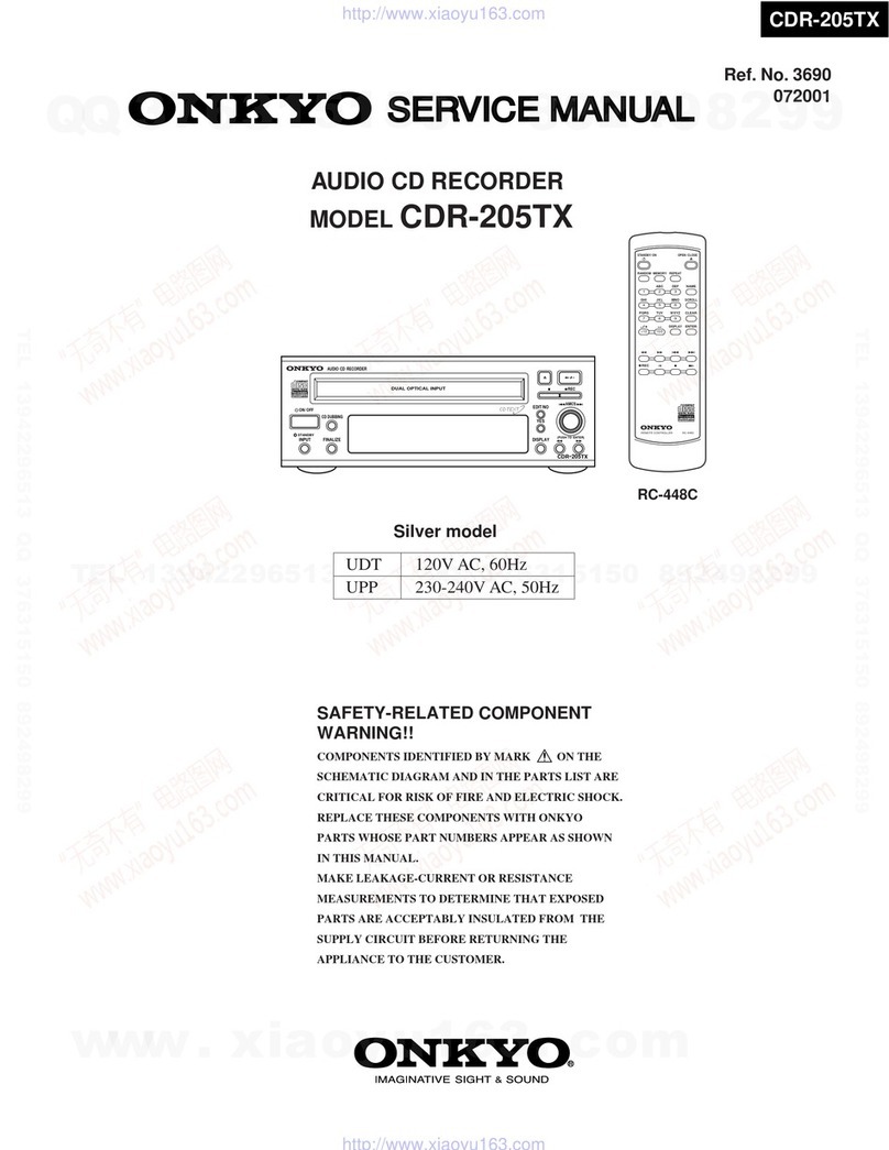 Onkyo CDR-205TX Service manual