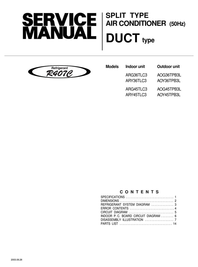 Fujitsu ARG36TLC3 User manual