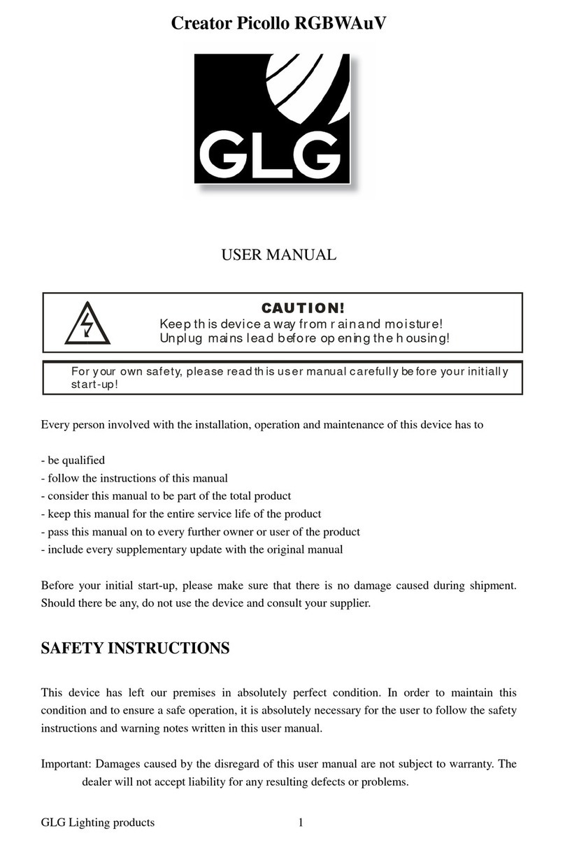 GLG creator picollo rgbwauv User manual