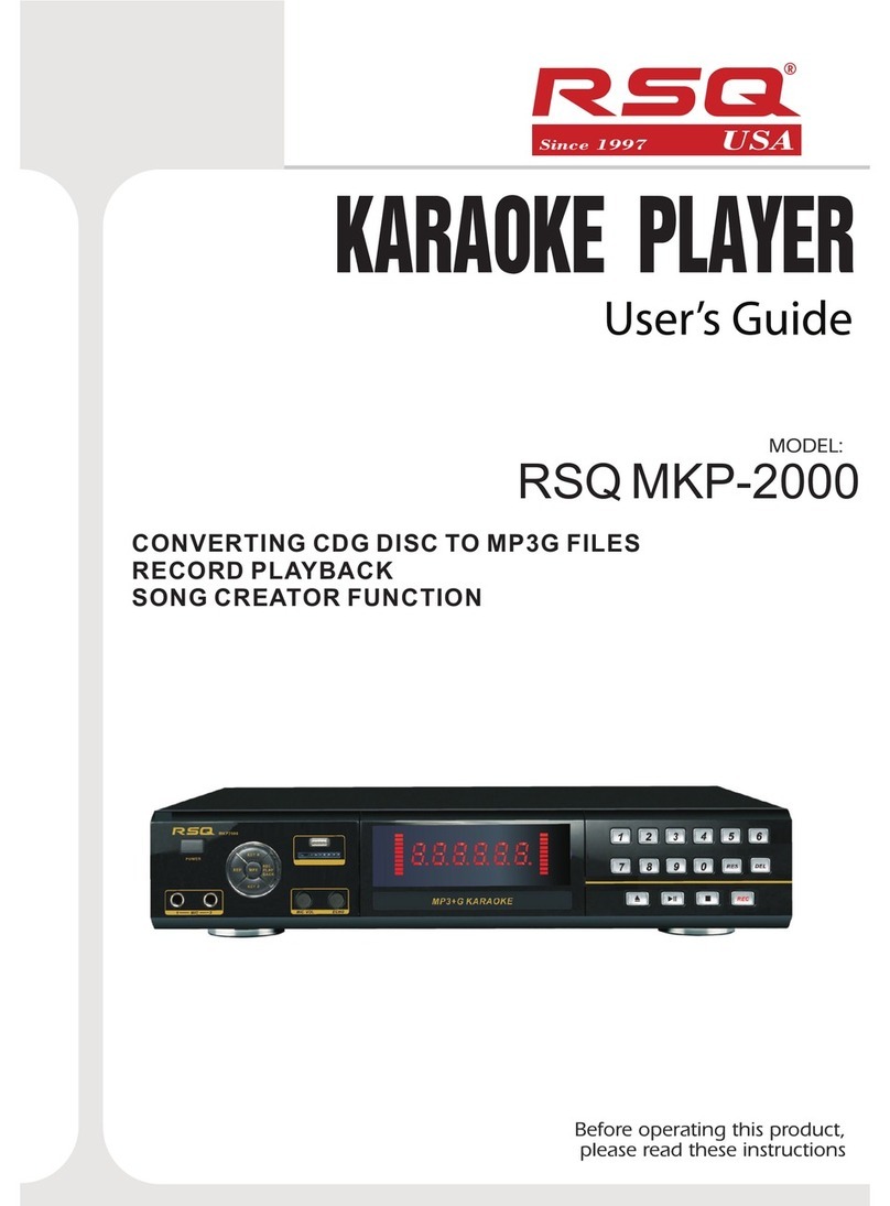 RSQ RSQ MKP-2000 User manual