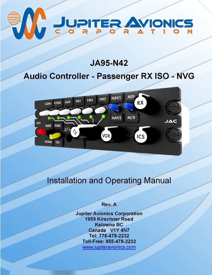 Jupiter Avionics JA95-N42 Installation and operating manual Jupiter Avionics JA95-N42 Installation and operating manual