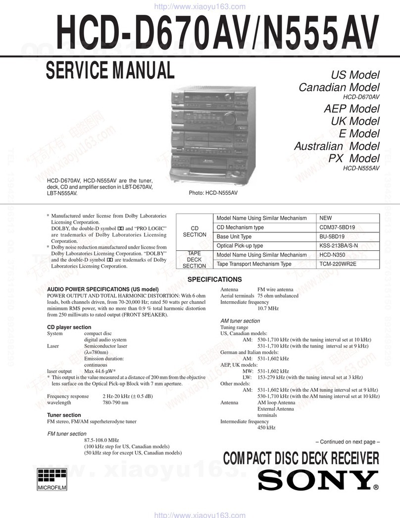 Panasonic HCD-D670AV Service manual