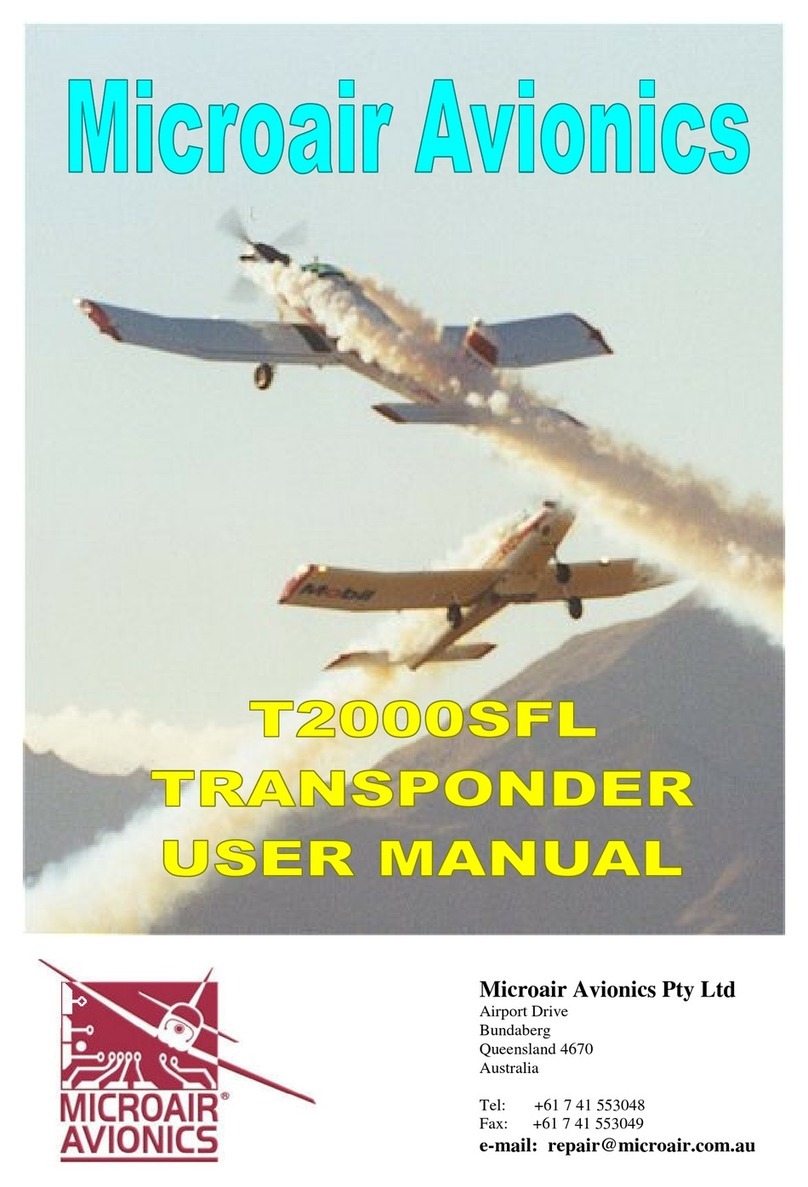 MicroAir Avionics T2000SFL User manual
