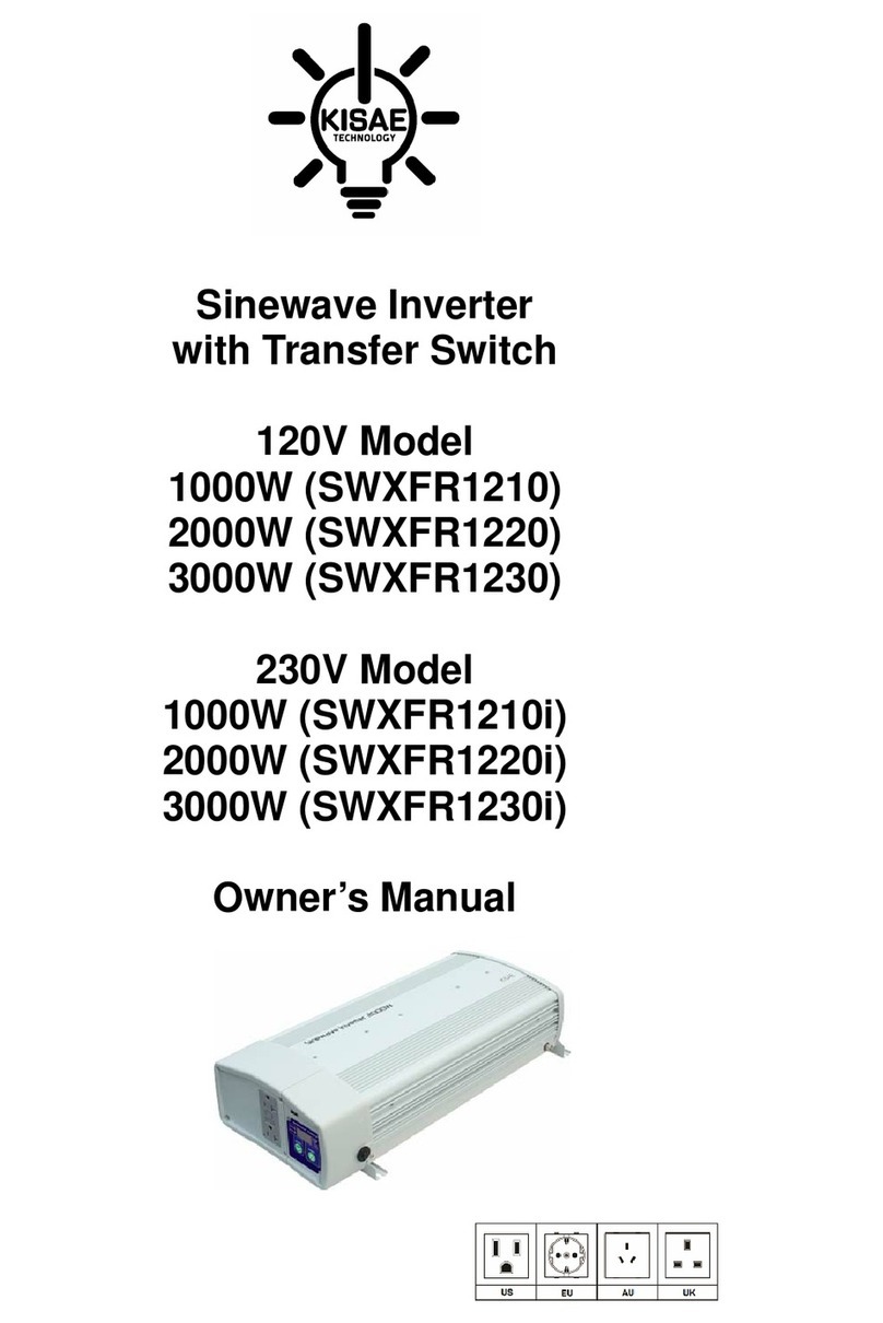 Kisae SWXFR1210 User manual