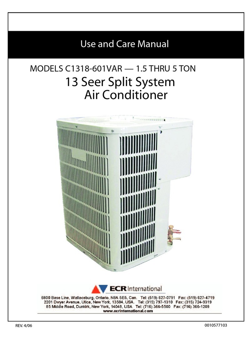 ECR International C1318-601VAR User manual