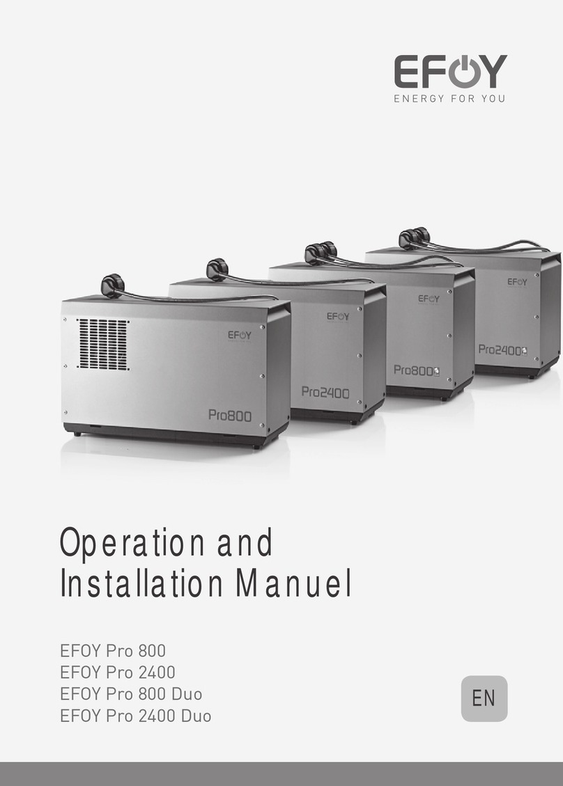 EFOY Pro 800 Operation and installation manual