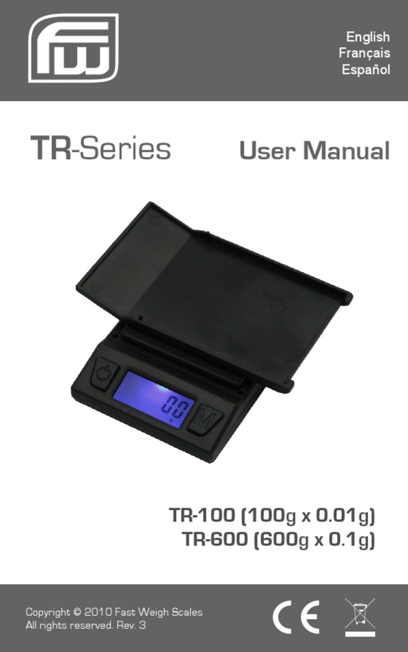 Fast Weigh Scales TR-100 user manual