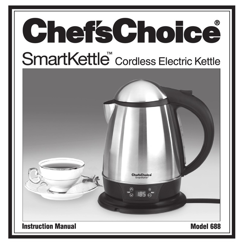 Chef's Choice SmartKettle 688 instruction manual
