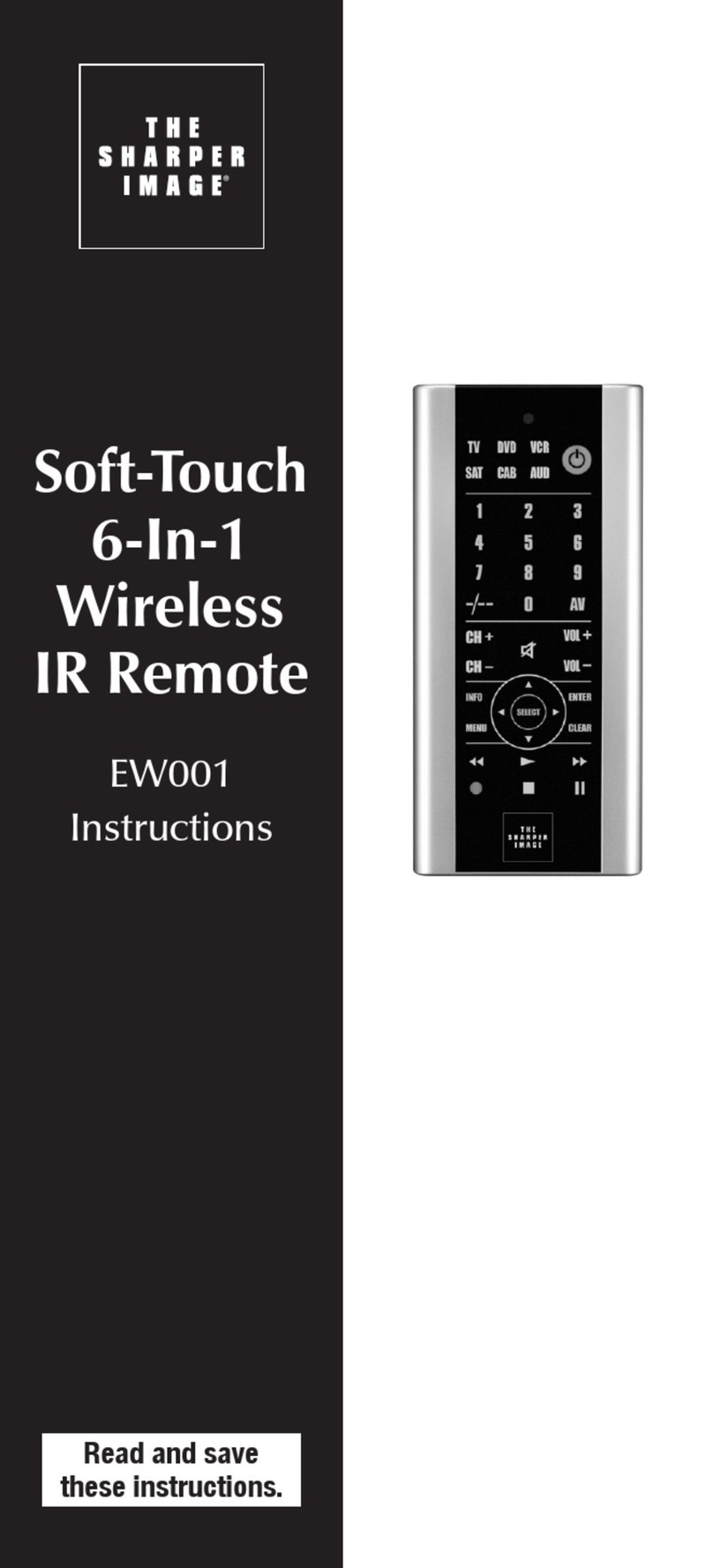Sharper Image EW001 User manual