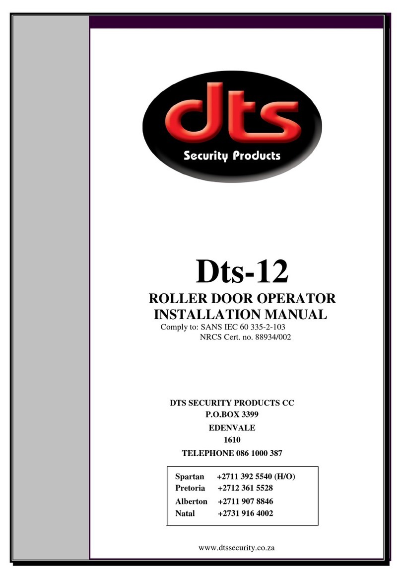 DTS Dts-12 installation manual