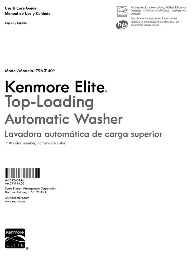Kenmore 796.3140* User manual Kenmore 796.3140* User manual