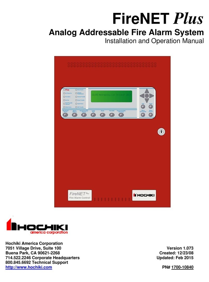 Hochiki America Corporation FireNET Plus Installation and operation manual
