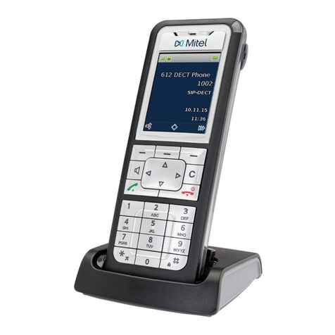 Mitel 622 DECT User manual