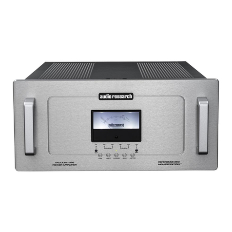 Audio Research Reference 250 SE User manual