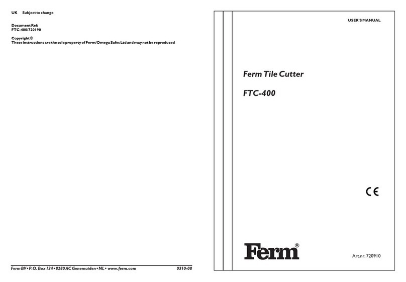 Ferm FTC-400 user manual