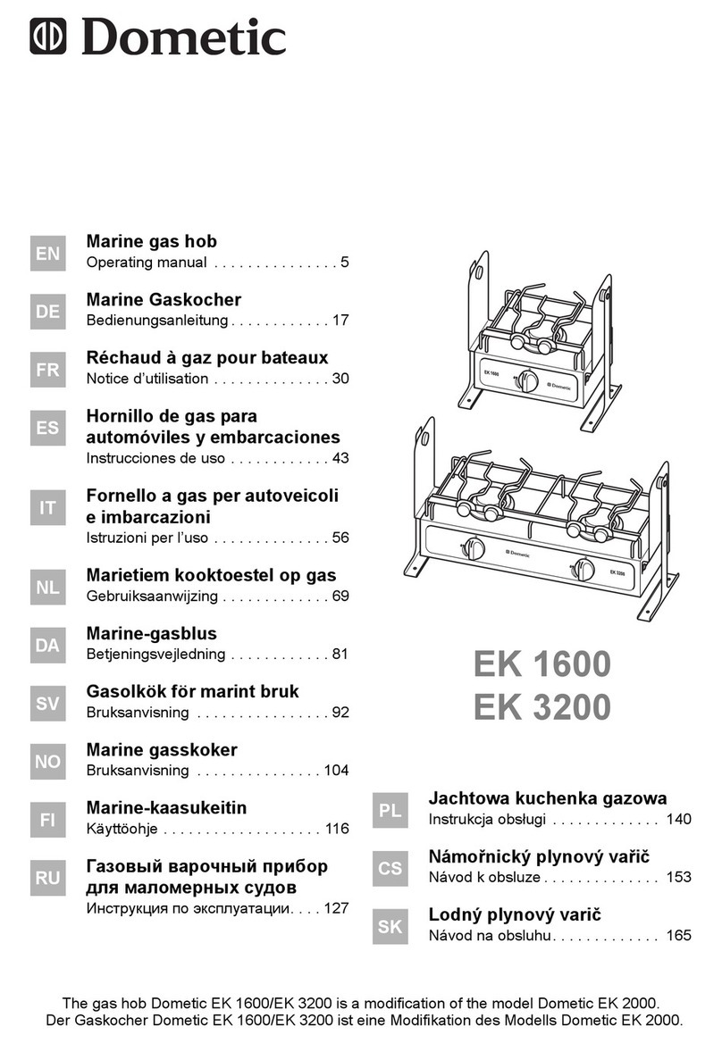 Dometic EK 1600 User manual