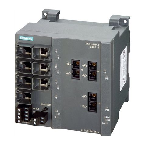 Siemens SCALANCE X320-3LD FE User manual