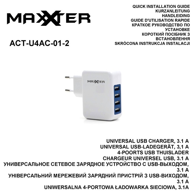 MAXXTER ACT-U4AC-01-2 Quick installation guide