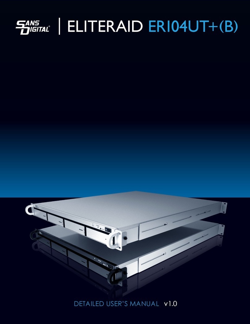 Sans Digital ELITERAID ER104UT+(B) Detailed user's manual Sans Digital ELITERAID ER104UT+(B) Detailed user's manual