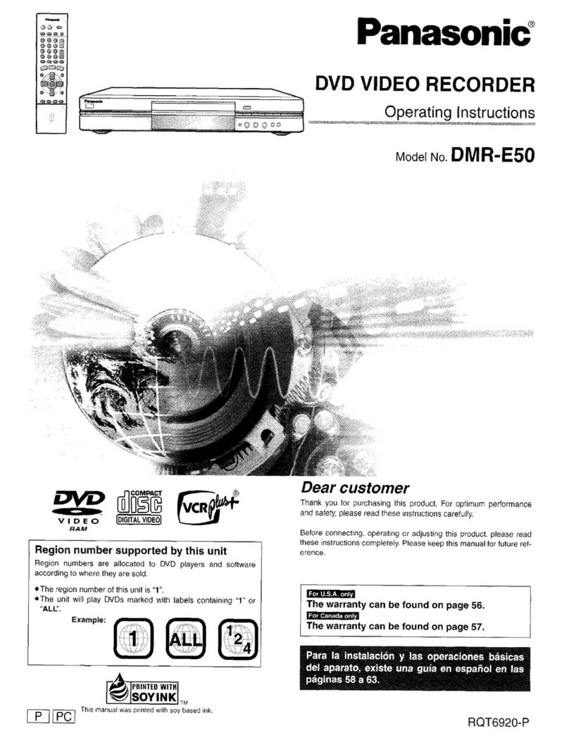 Panasonic Diga DMR-E50 User manual
