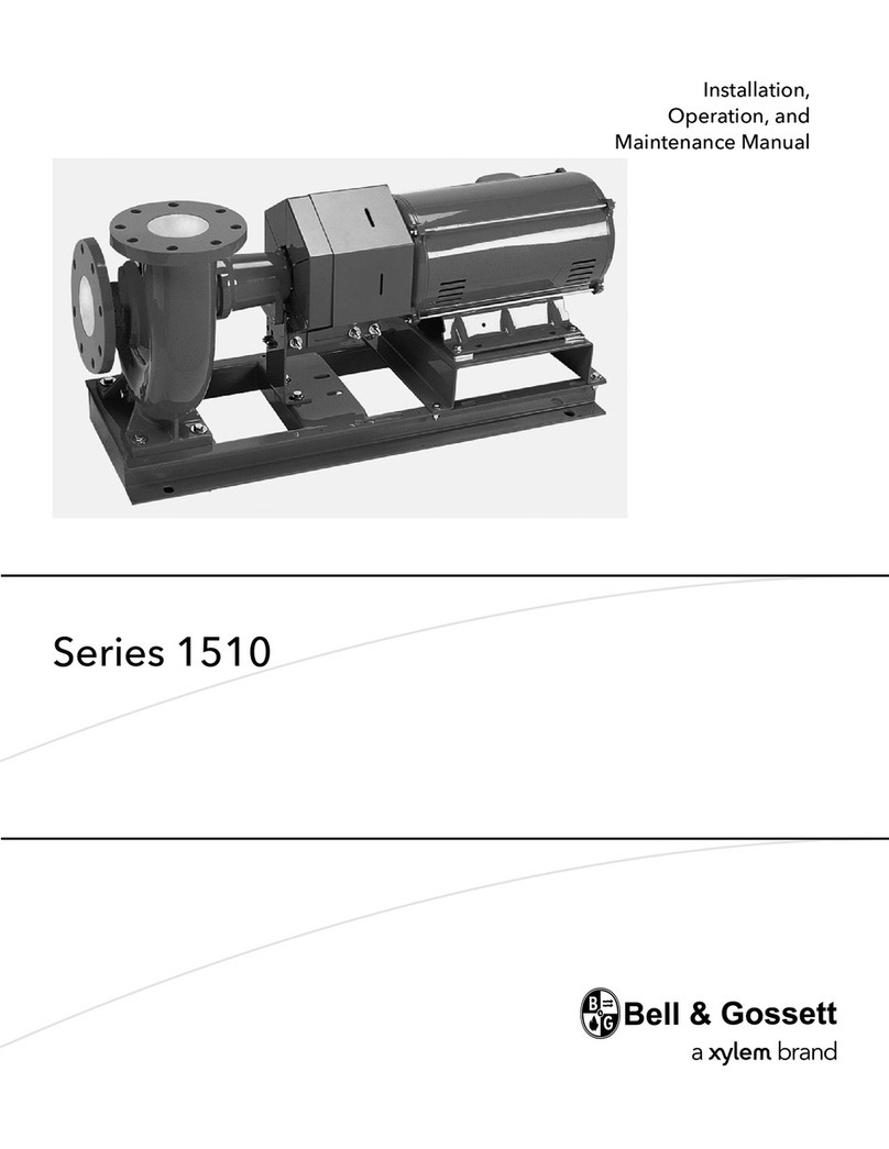 Bell and Gossett Series 1510 Installation, operation and maintenance manual
