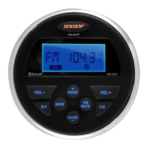 Jensen MS30BT owner's manual