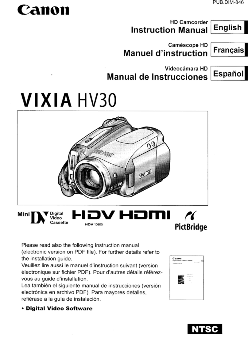 Canon Vixia HV30 User manual