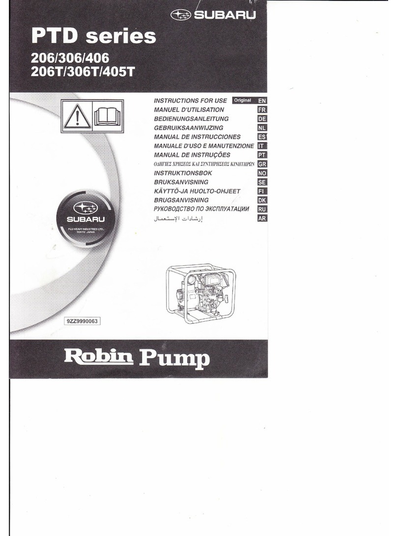 Subaru PTD 206 Instructions for use