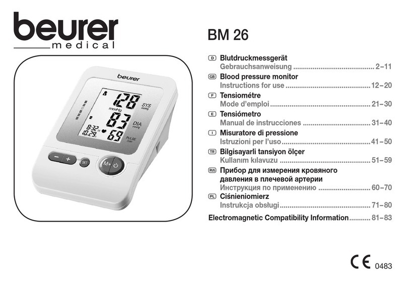 Beurer BM 26 User manual