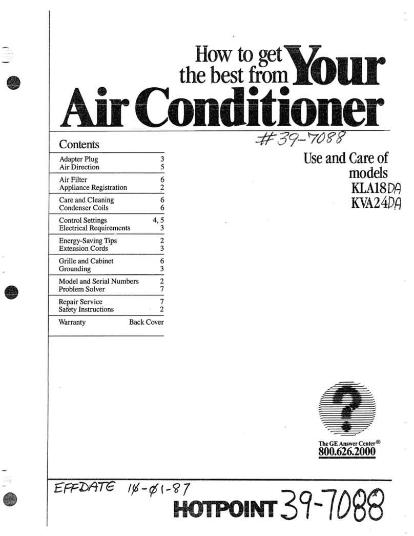 Hotpoint KLA18DA User manual
