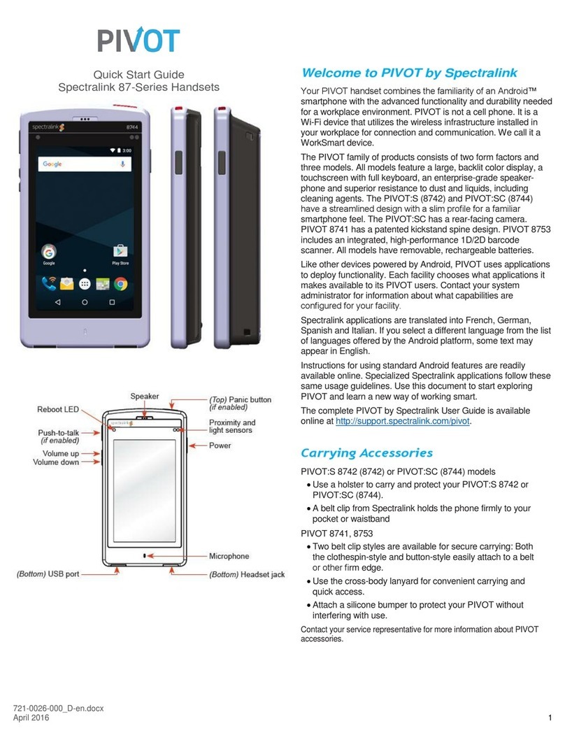 Pivot S 8742 quick start guide