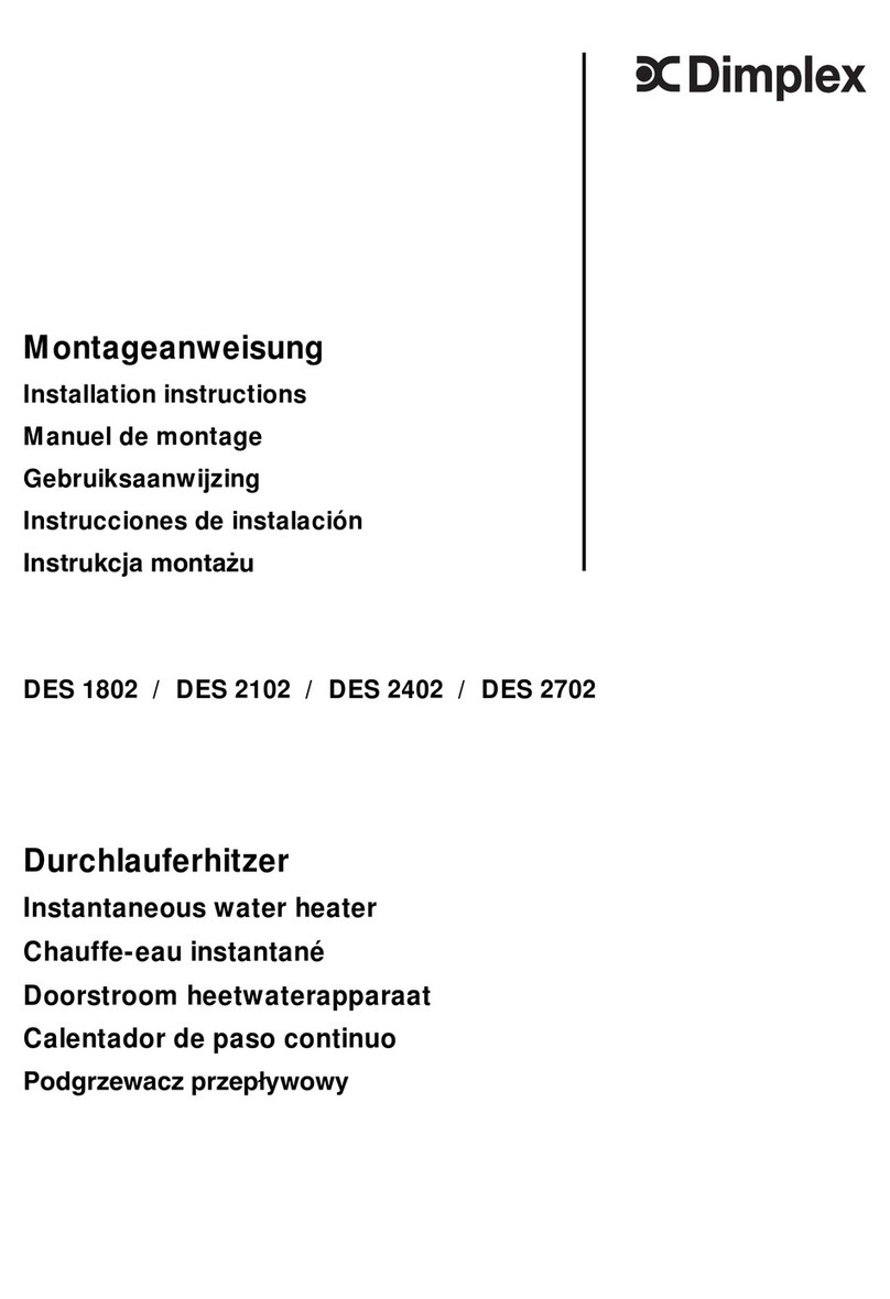 Dimplex DES 1802 User manual
