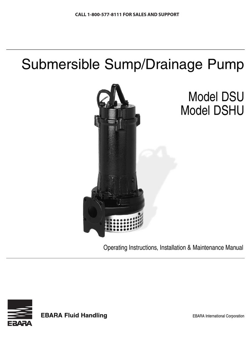 EBARA DSU Operating and maintenance manual