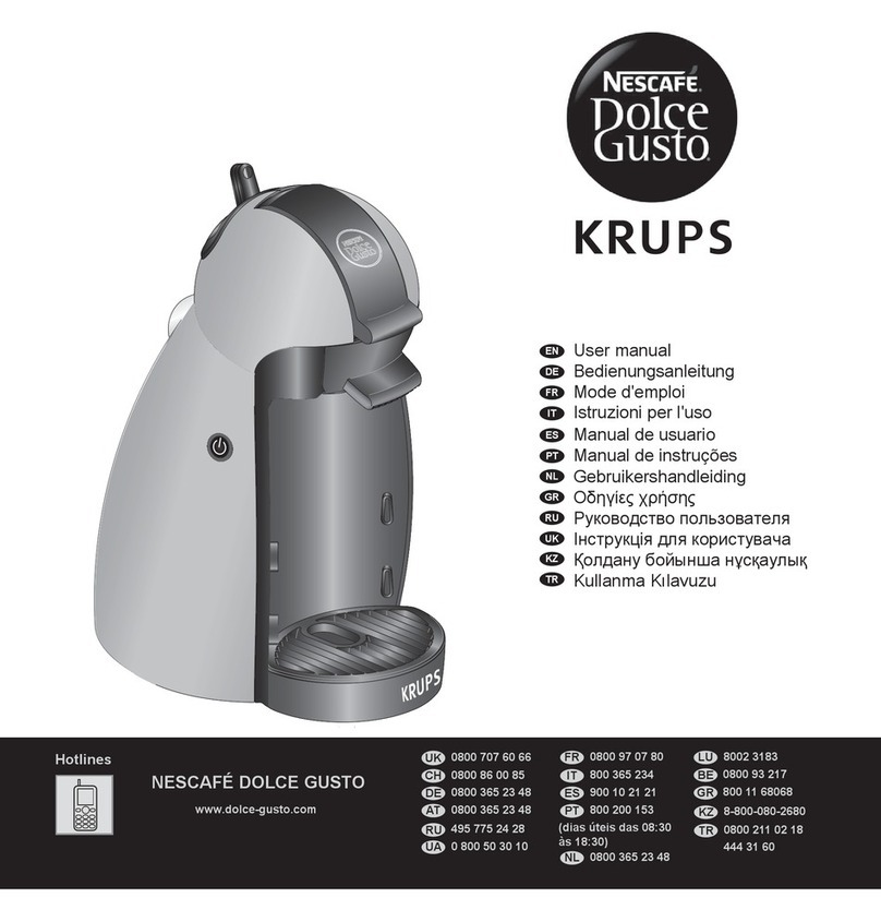 Dolce Gusto Krups User manual Dolce Gusto Krups User manual