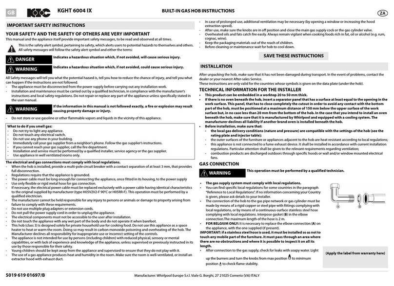 KIC KGHT 6004 IX instruction manual