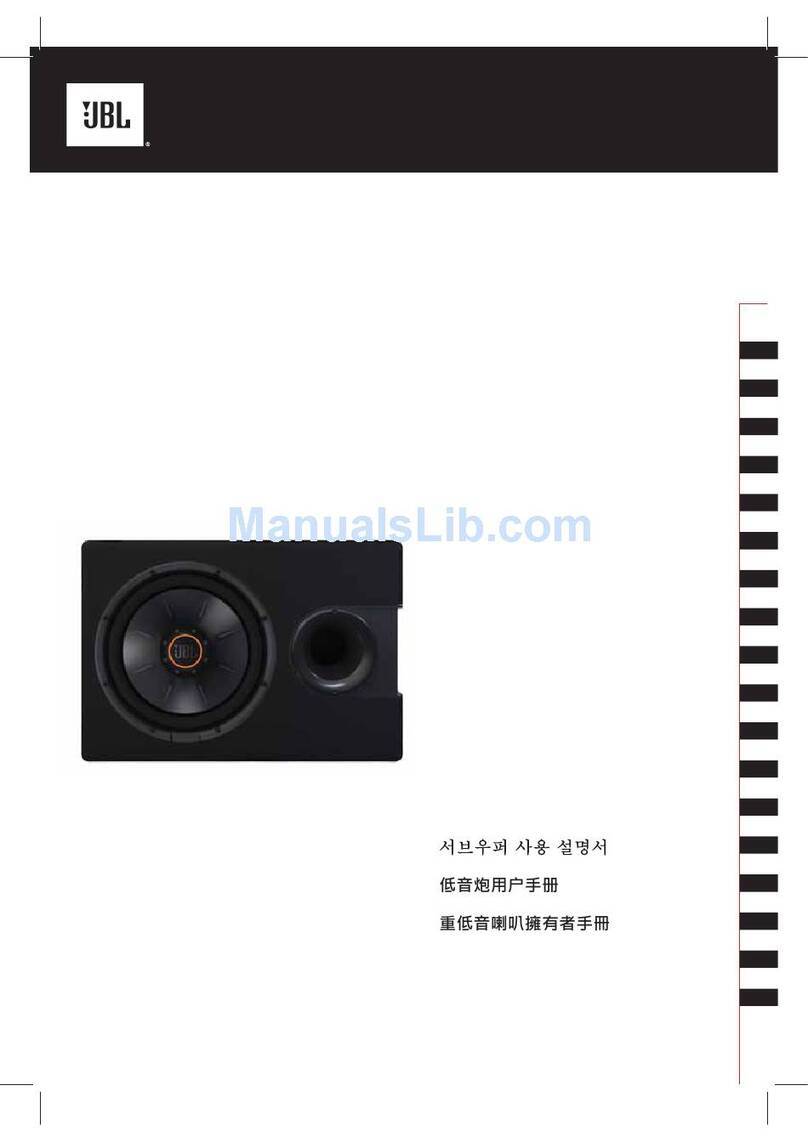 JBL S2-1024SS User manual JBL S2-1024SS User manual